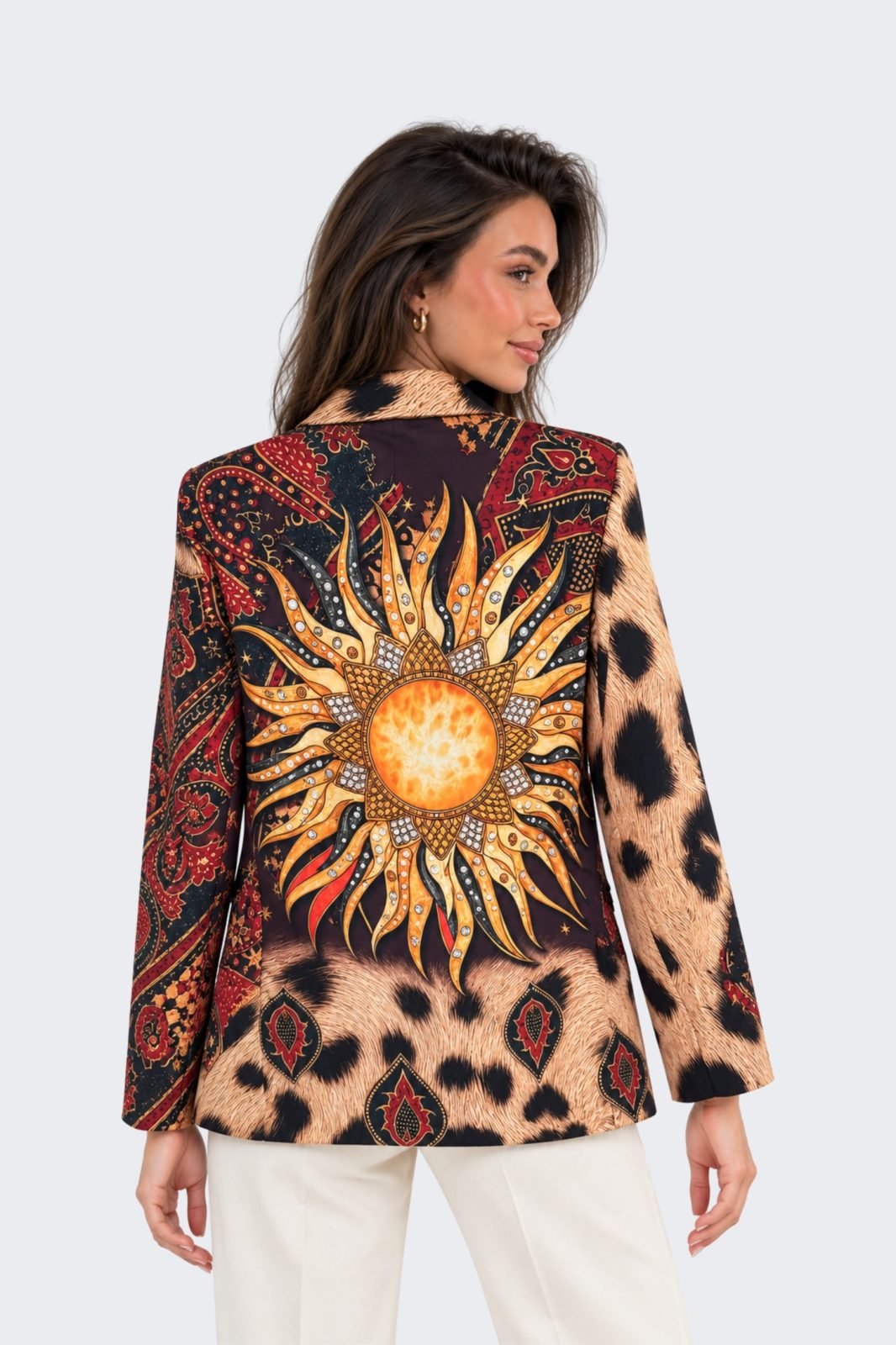 Exotic Sun Print Blazer