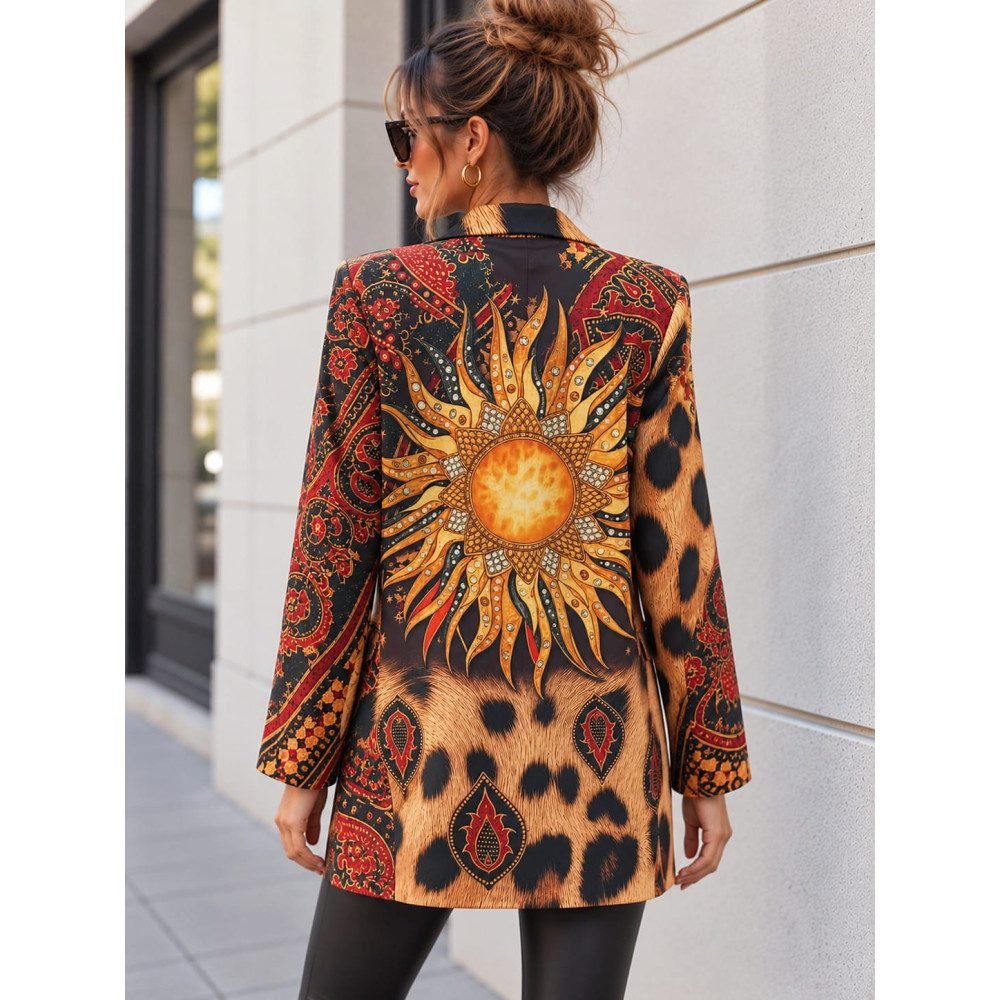 Exotic Sun Print Blazer
