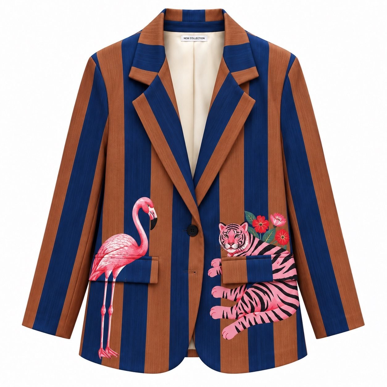 Exotic Print Lightweight Blazer