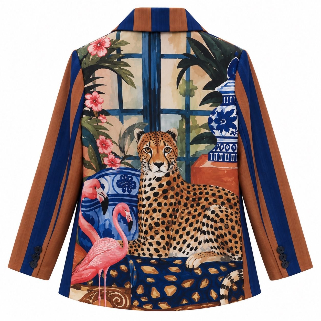 Exotic Print Lightweight Blazer