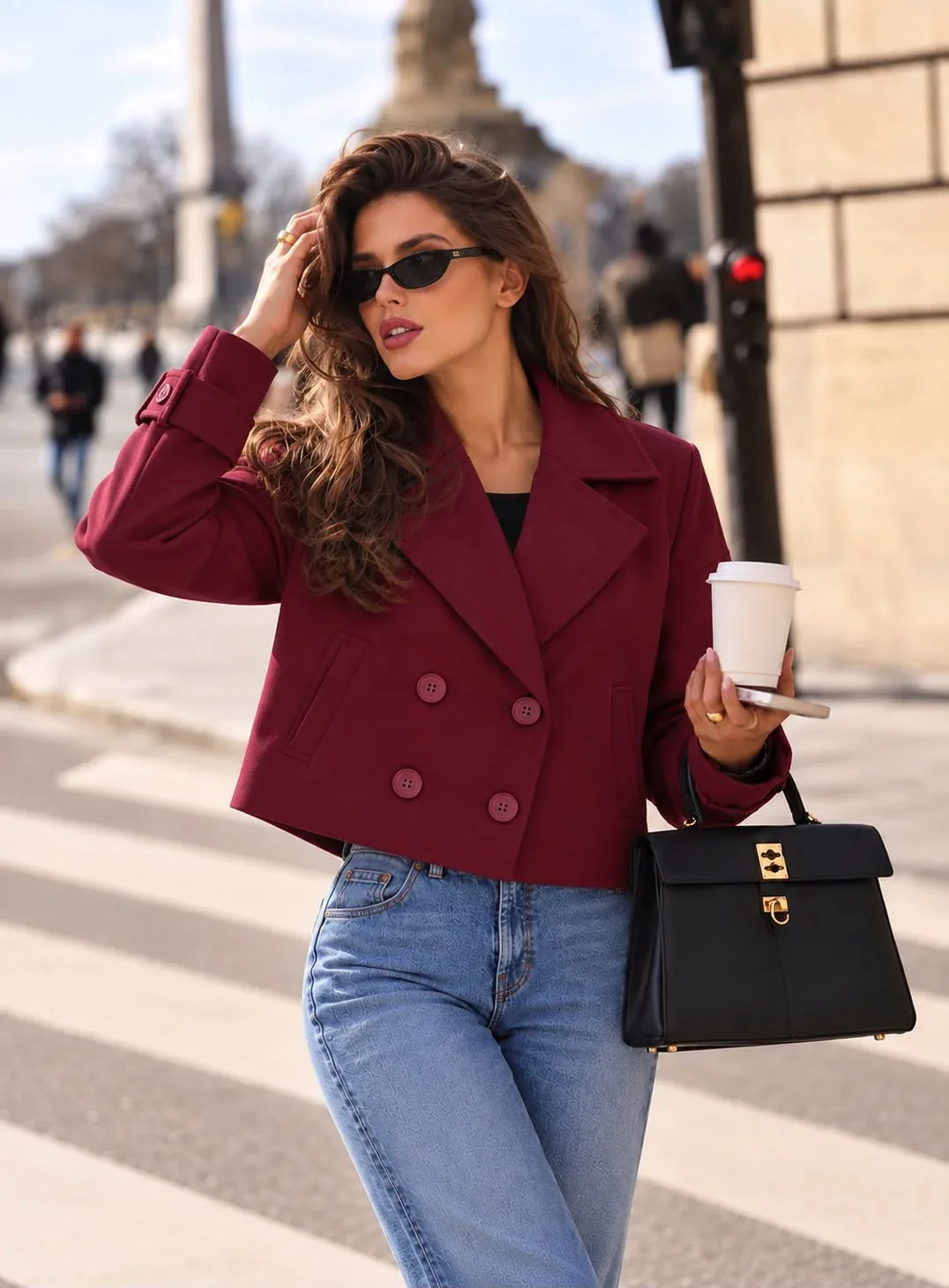 Cropped Trench Jacket
