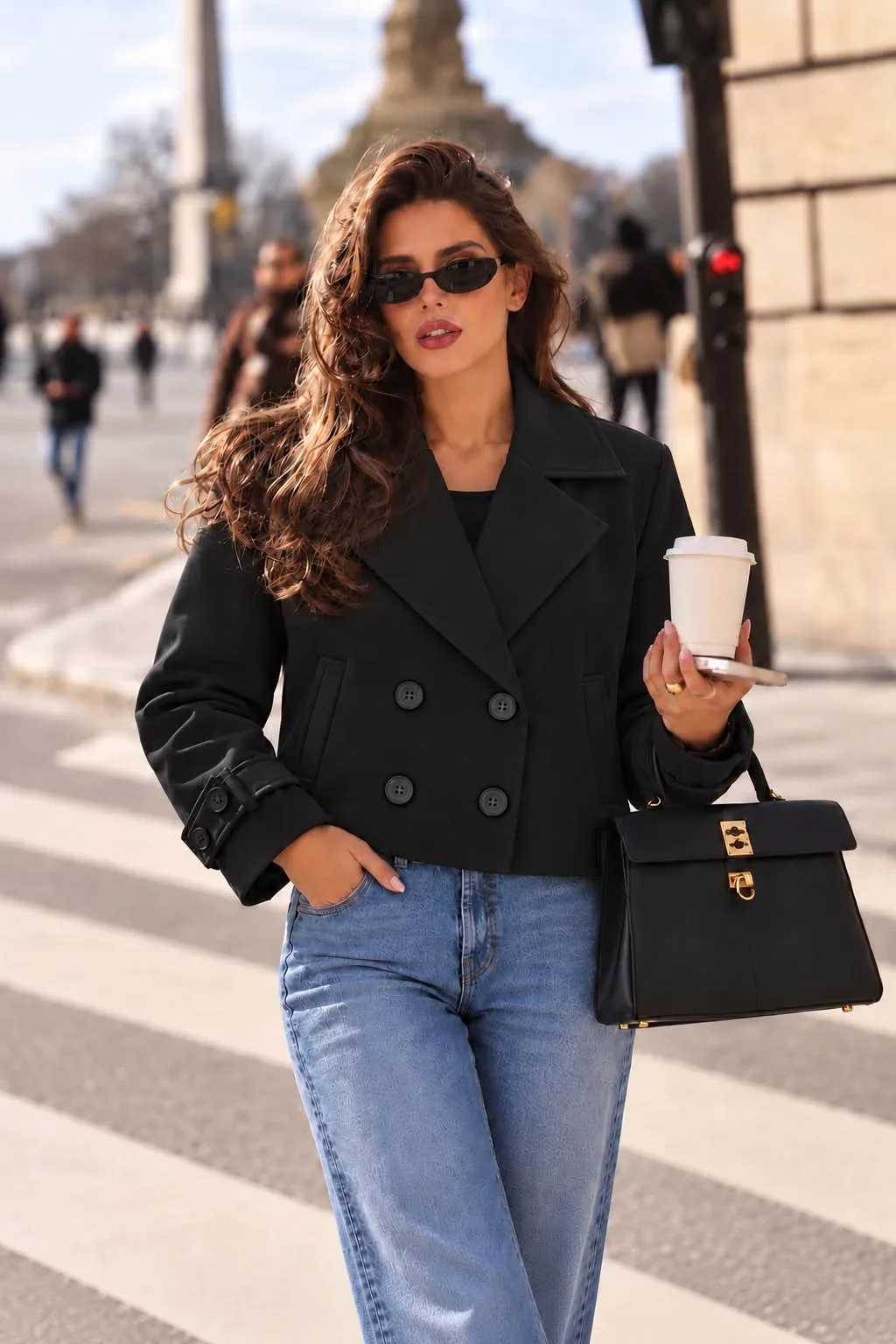 Cropped Trench Jacket