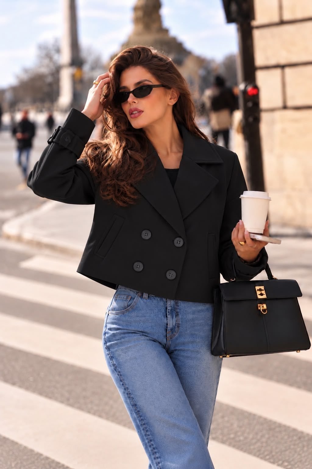Cropped Trench Jacket