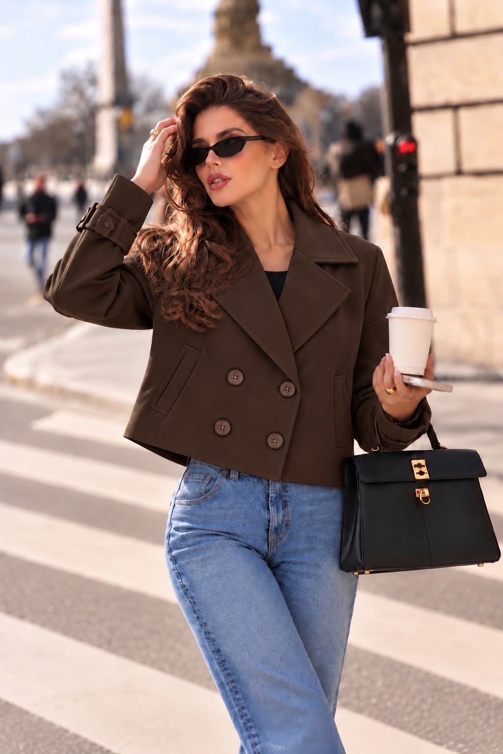 Cropped Trench Jacket