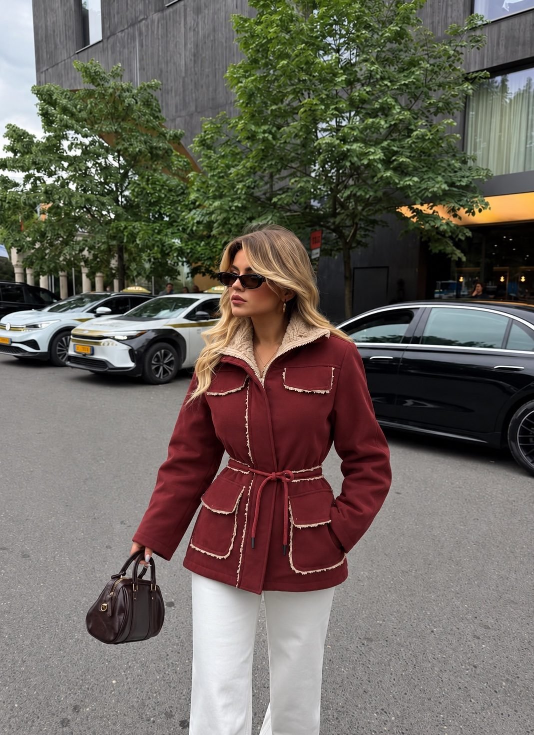 Fur Jacket with Front Pockets
