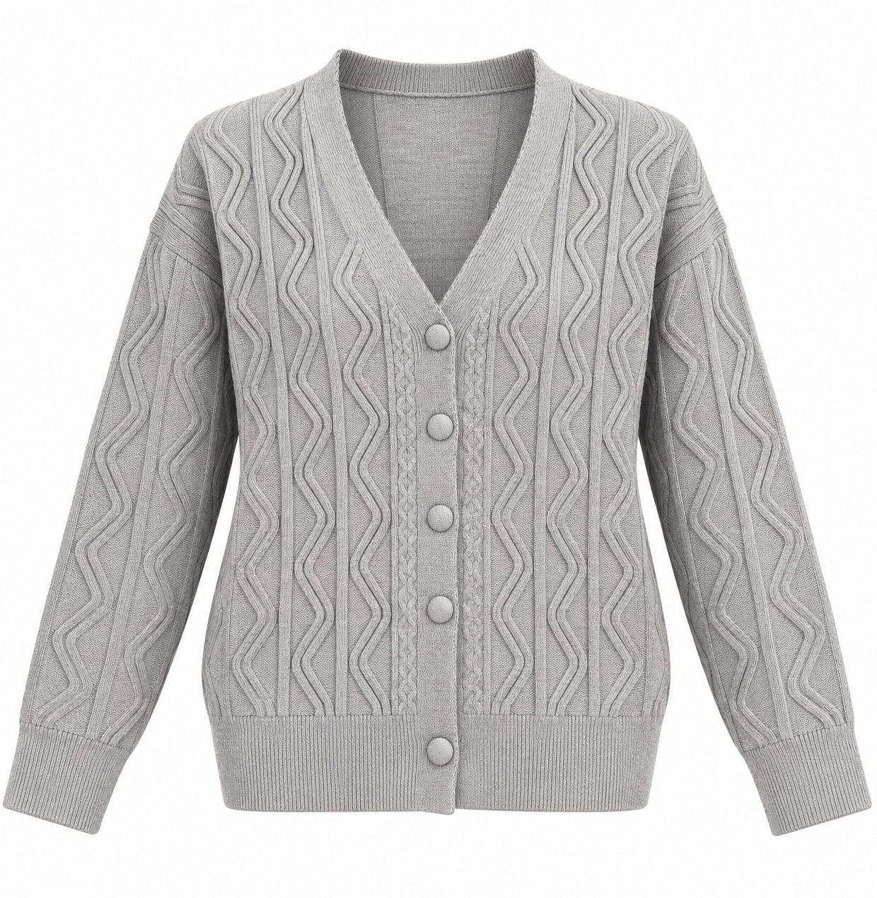 "Sky Wave" Knit Cardigan