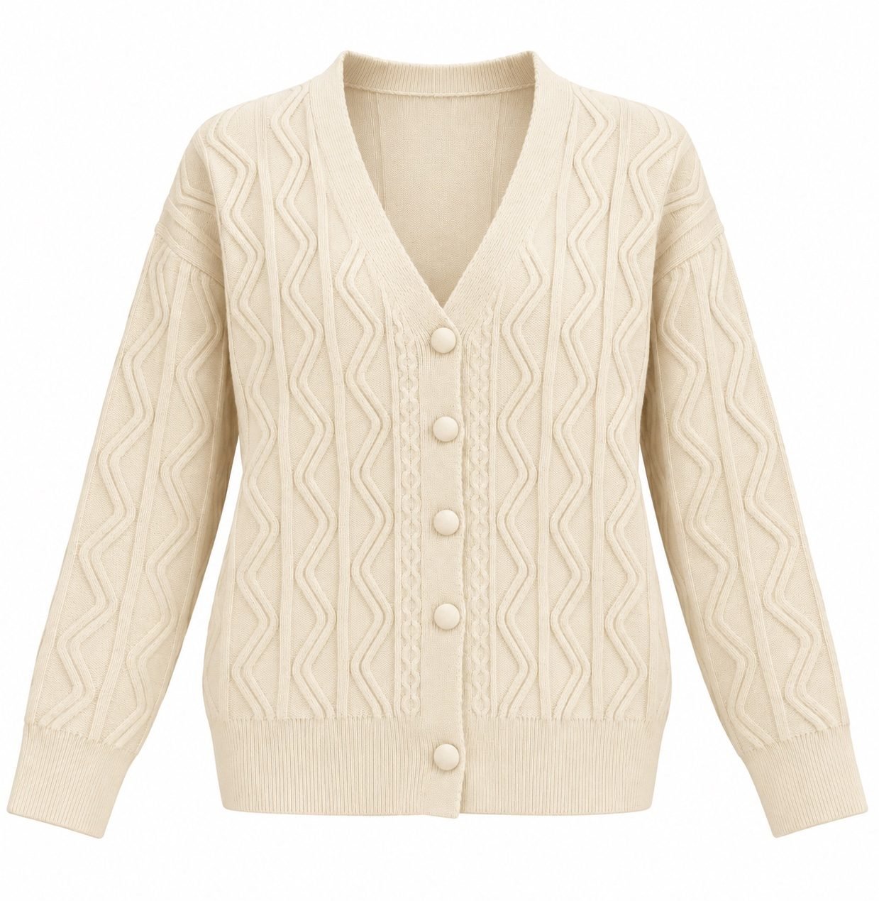 "Sky Wave" Knit Cardigan