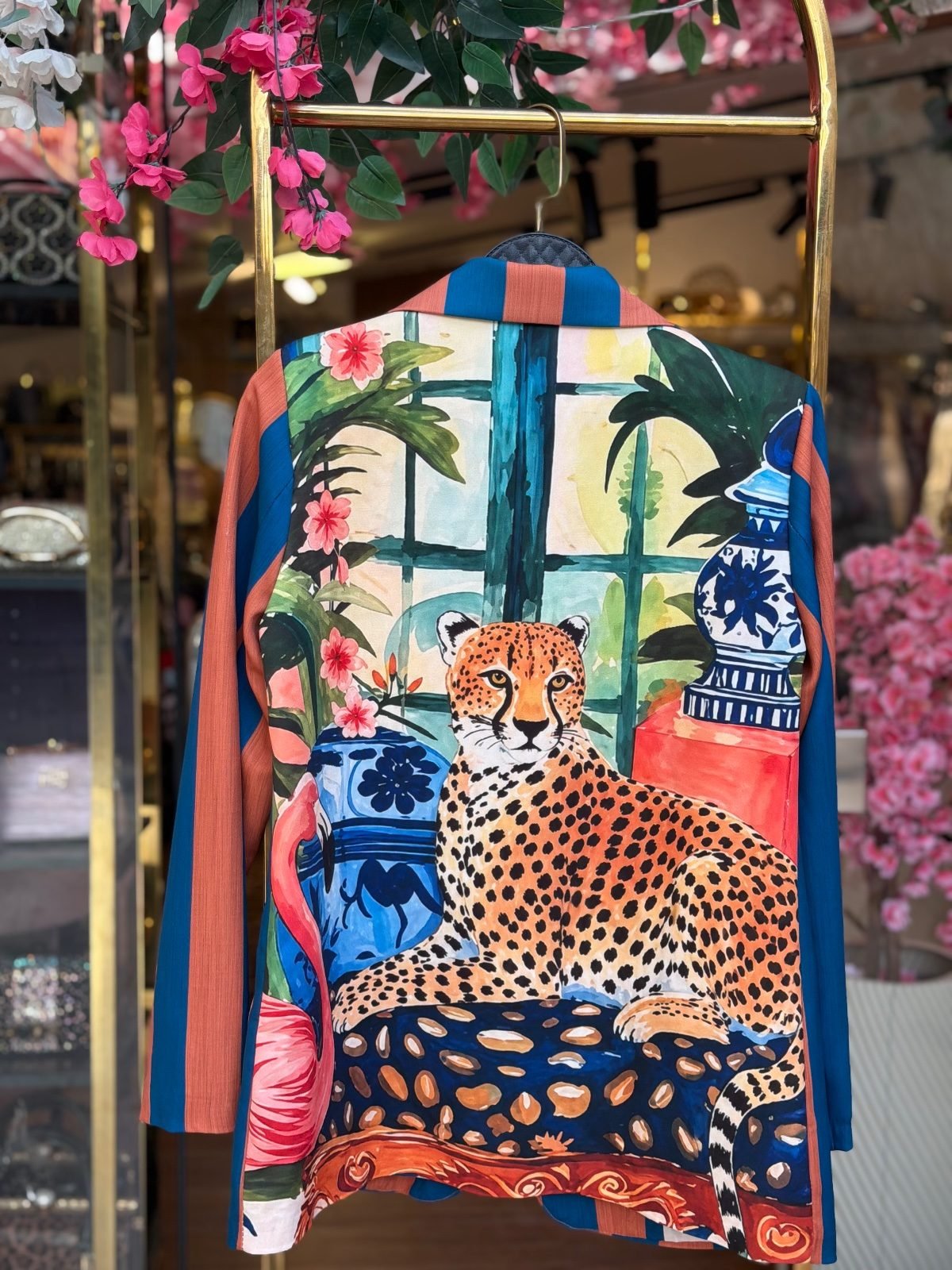 Exotic Print Lightweight Blazer