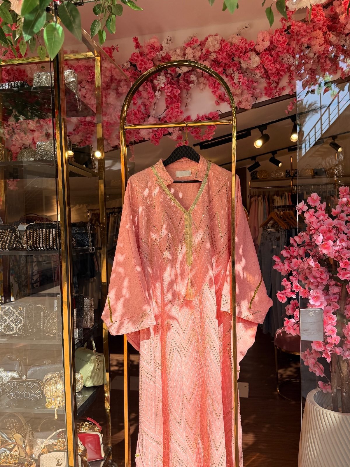Royal Kaftan with Zigzag Pattern and Tassel