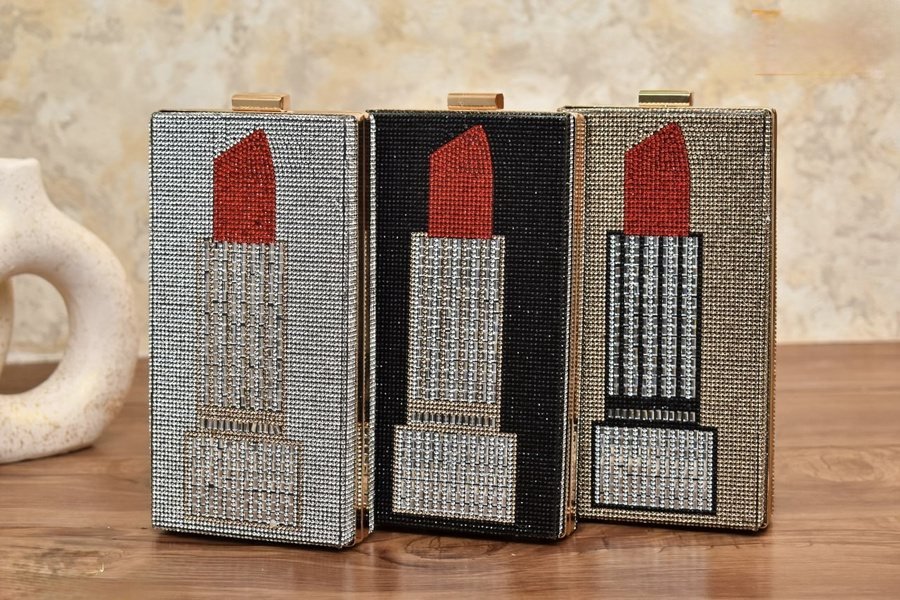 Crystal Lipstick Clutch