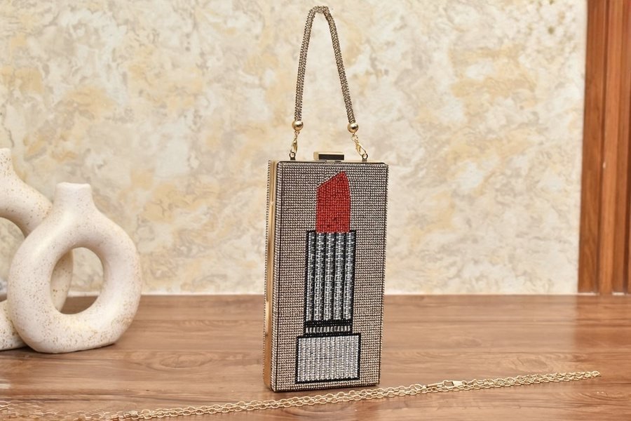 Crystal Lipstick Clutch