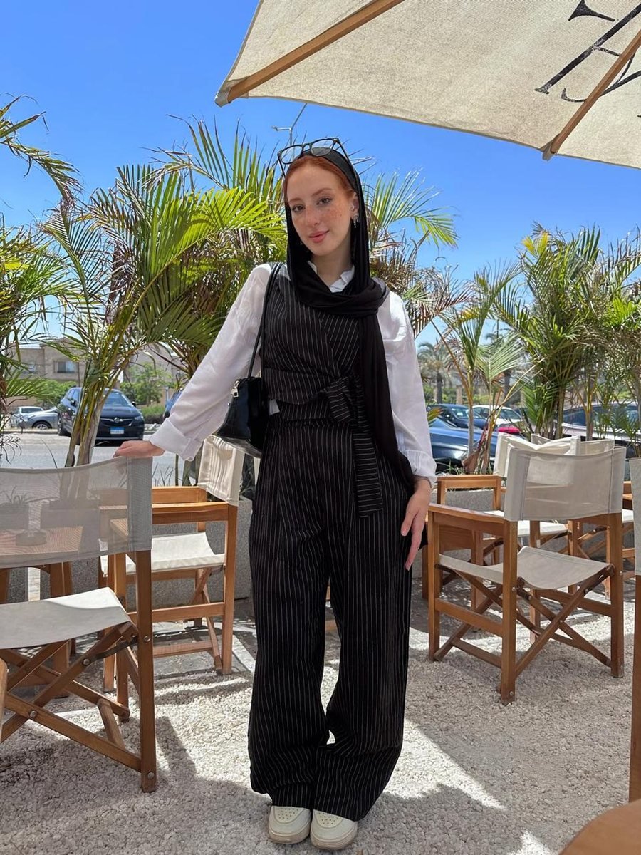 Pinstripe Formal Set with Wide-Leg Pants